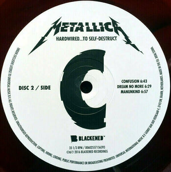 Disco de vinil Metallica - Hardwired...To Self-Destruct (Red Vinyl) (LP) - 7