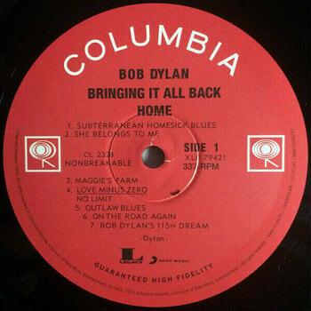 Disque vinyle Bob Dylan Bringing It All Back Home (LP) - 2