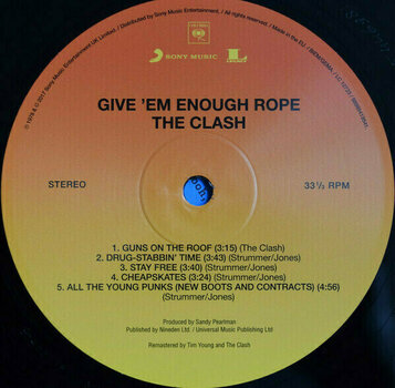 Vinyl Record The Clash Give 'Em Enough Rope (LP) - 3