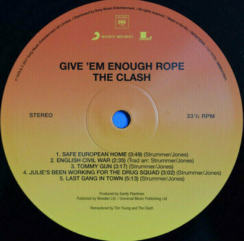 Vinyl Record The Clash Give 'Em Enough Rope (LP) - 4
