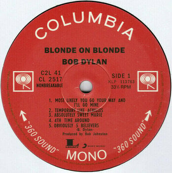 Vinyl Record Bob Dylan Blonde On Blonde (2 LP) - 8