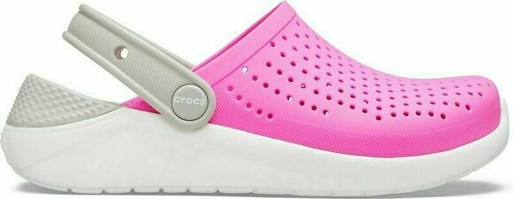 Kids Sailing Shoes Crocs Kids' LiteRide Clog Electric Pink/White 29-30 - 3