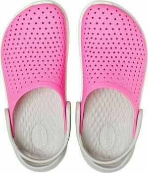 Kids Sailing Shoes Crocs Kids' LiteRide Clog Electric Pink/White 29-30 - 4