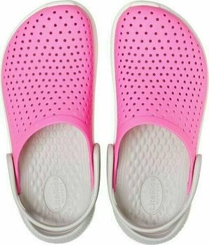 Buty żeglarskie dla dzieci Crocs Kids' LiteRide Clog Electric Pink/White 33-34 - 4