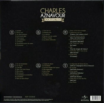 Vinylplade Charles Aznavour - Collected (3 Gold Coloured Vinyl) (Gatefold Sleeve) (LP) - 2