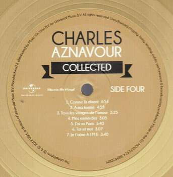 Disco de vinilo Charles Aznavour - Collected (3 Gold Coloured Vinyl) (Gatefold Sleeve) (LP) - 6