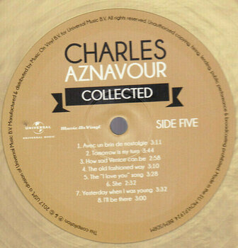 LP Charles Aznavour - Collected (3 Gold Coloured Vinyl) (Gatefold Sleeve) (LP) - 7