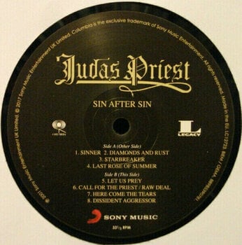 Disco in vinile Judas Priest Sin After Sin (LP) - 4