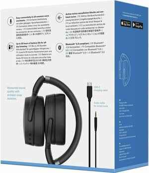 Trådløse on-ear hovedtelefoner Sennheiser HD 450BT Sort - 6