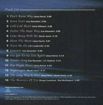 Zenei CD Norah Jones - Come Away With Me (CD) - 13