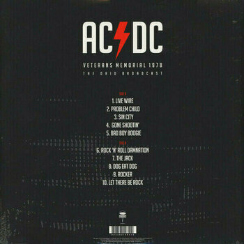 Vinyl Record AC/DC - Veterans Memorial 1978 (LP) - 7