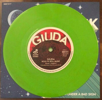 Disco de vinil Giuda - Rock N Roll Music (Green Coloured) (7" Vinyl) - 2
