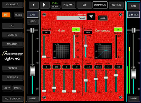 Digital Mixer Studiomaster DigiLive 8C Digital Mixer - 7