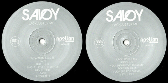 Vinyl Record Savoy - Lackluster Me (LP + CD) - 5