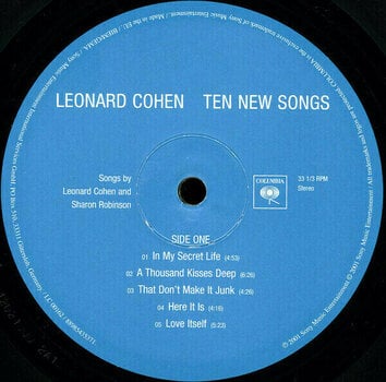 Vinyl Record Leonard Cohen - Ten New Songs (LP) - 3