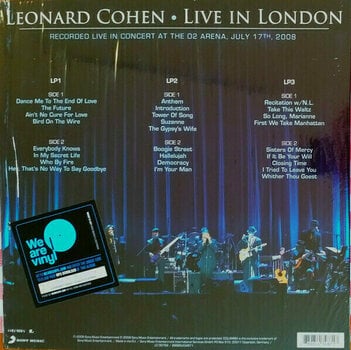 LP Leonard Cohen Live In London (3 LP) - 2