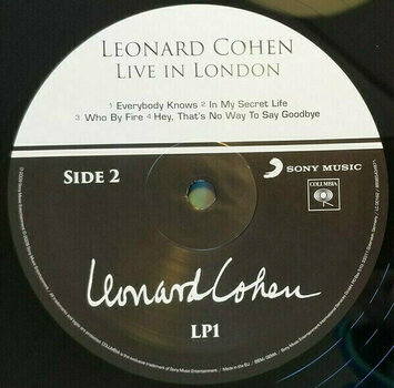 LP Leonard Cohen Live In London (3 LP) - 4