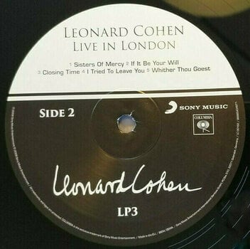 LP Leonard Cohen Live In London (3 LP) - 8
