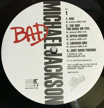 Disco de vinilo Michael Jackson Bad (LP) - 4
