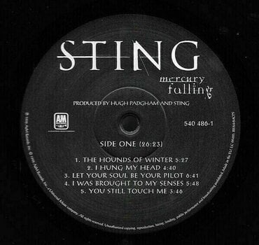Hanglemez Sting - Mercury Falling (LP) - 5