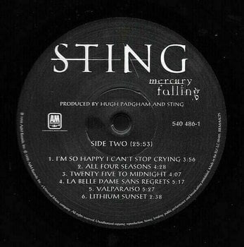 Disque vinyle Sting - Mercury Falling (LP) - 6