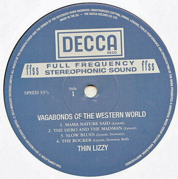 Vinyl Record Thin Lizzy - Vagabonds Of The Western (LP) - 2