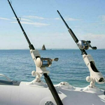 Boat Fishing Rod Holder Railblaza RIBPort inc StarPort and 3M VHB Grey - 4