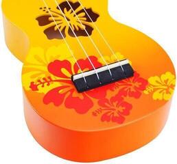 Soprano Ukulele Mahalo Hibiscus Hibiscus Orange Burst Soprano Ukulele - 5