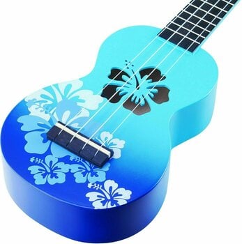 Sopran ukulele Mahalo Hibiscus Sopran ukulele Hibiscus Blue Burst - 4