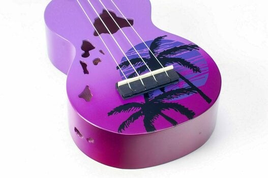 Soprano Ukulele Mahalo Hawaii Soprano Ukulele Hawaii Purple Burst - 4