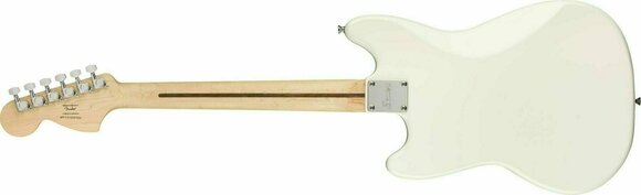 Elektromos gitár Fender Squier FSR Bullet Competition Mustang HH IL Arctic White with Black Stripes - 2