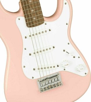 Guitare électrique Fender Squier Mini Stratocaster IL Shell Pink - 3