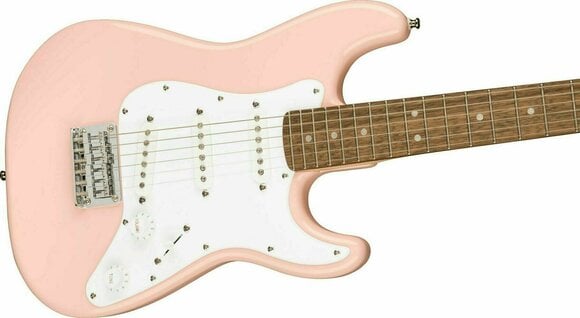 Electric guitar Fender Squier Mini Stratocaster IL Shell Pink - 4