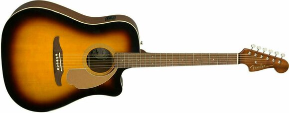 Elektroakustická kytara Dreadnought Fender Redondo Player Walnut Sunburst - 3