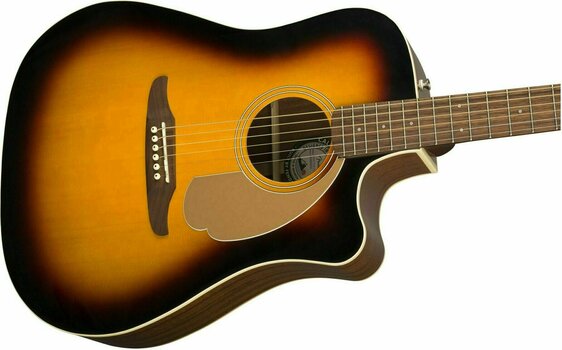 electro-acoustic guitar Fender Redondo Player Walnut Sunburst - 4