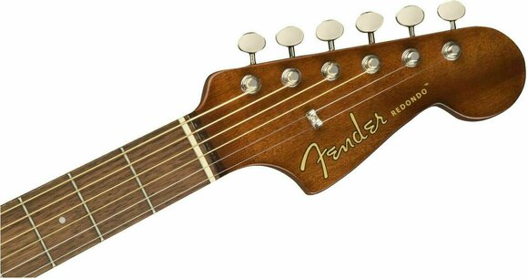 Dreadnought elektro-akoestische gitaar Fender Redondo Player Walnut Sunburst - 5
