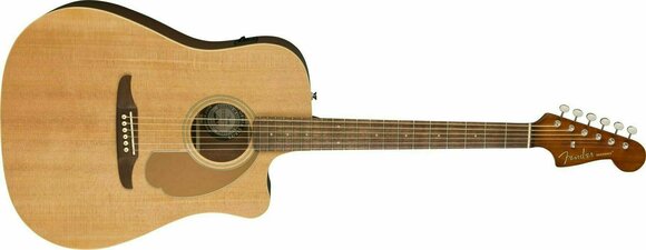 elektroakustisk guitar Fender Redondo Player Natural Walnut - 3