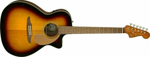 elektroakustisk gitarr Fender Newporter Player WN Walnut Sunburst - 3
