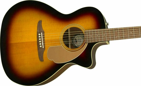 elektroakustisk gitarr Fender Newporter Player WN Walnut Sunburst - 4