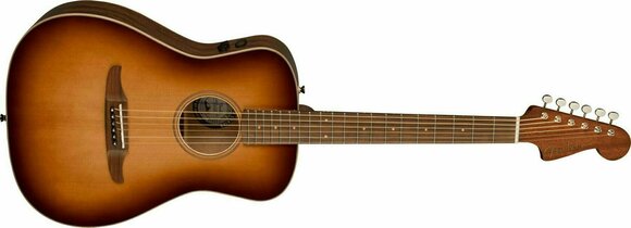 Guitare acoustique-électrique Fender Malibu Classic Aged Cognac Burst - 3