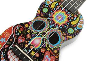 Soprano Ukulele Mahalo MA1SK BK Skull Black Soprano Ukulele - 1