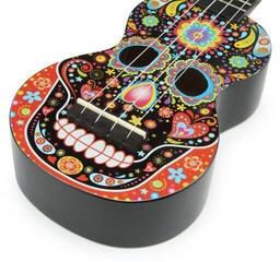 Soprano Ukulele Mahalo MA1SK BK Skull Black Soprano Ukulele - 2