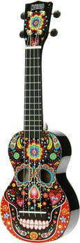 Soprano ukulele Mahalo MA1SK BK Soprano ukulele Skull Black - 6