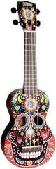 Soprano Ukulele Mahalo MA1SK BK Skull Black Soprano Ukulele - 7