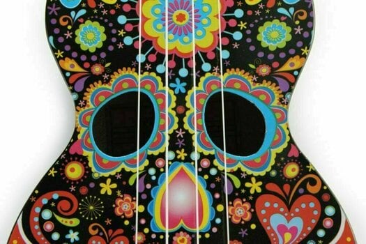 Soprano ukulele Mahalo MA1SK BK Soprano ukulele Skull Black - 9