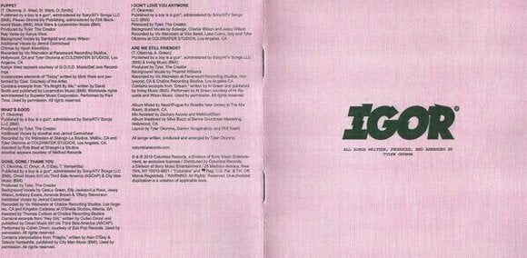 CD de música Tyler The Creator - Igor (CD) - 6