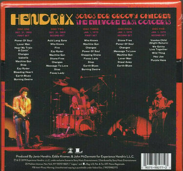 Music CD Jimi Hendrix - Songs For Groovy Children: The Fillmore East Concerts (5 CD) - 12
