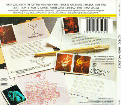 Hudební CD AC/DC - High Voltage (Remastered) (Digipak CD) - 2