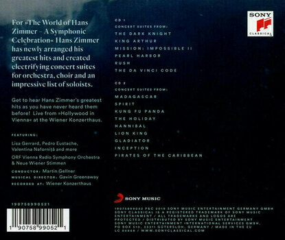 CD диск Hans Zimmer - The World of Hans Zimmer - A Symphonic Celebration (2 CD) - 24