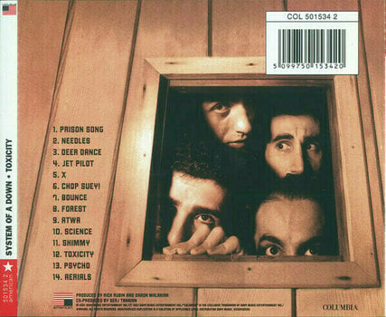CD диск System of a Down - Toxicity (CD) - 2